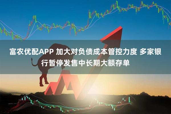 富农优配APP 加大对负债成本管控力度 多家银行暂停发售中长期大额存单