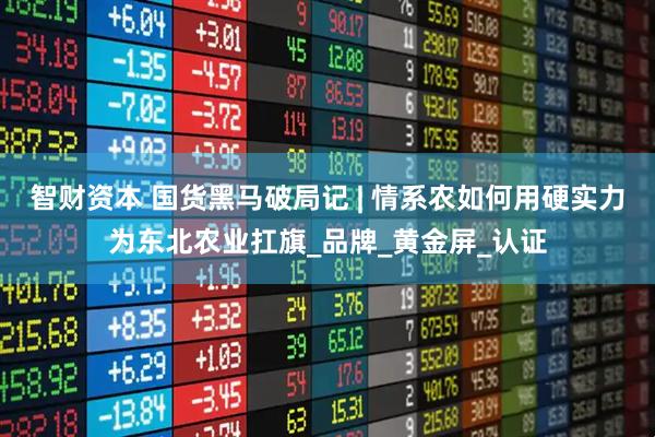 智财资本 国货黑马破局记 | 情系农如何用硬实力为东北农业扛旗_品牌_黄金屏_认证