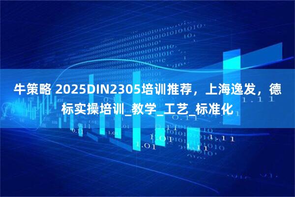 牛策略 2025DIN2305培训推荐,上海逸发,德标实操培训_教学_工艺_标准化